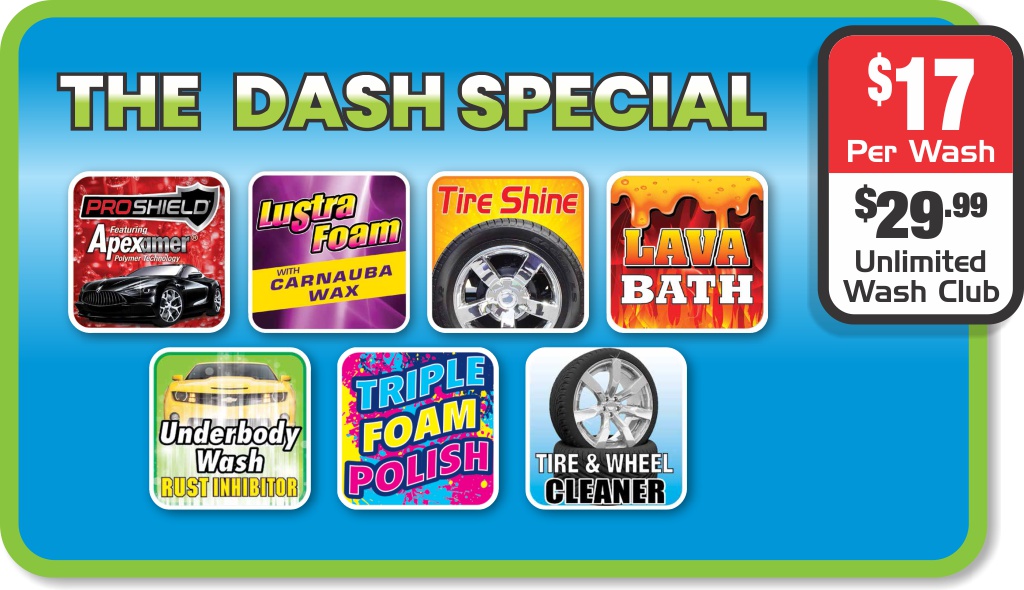 Splash and Dash Car Wash pricing package the dash special atlantic city nj