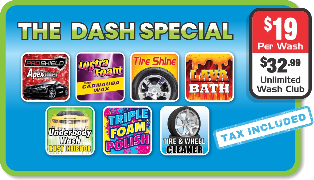 Splash and Dash Car Wash The Dash Special